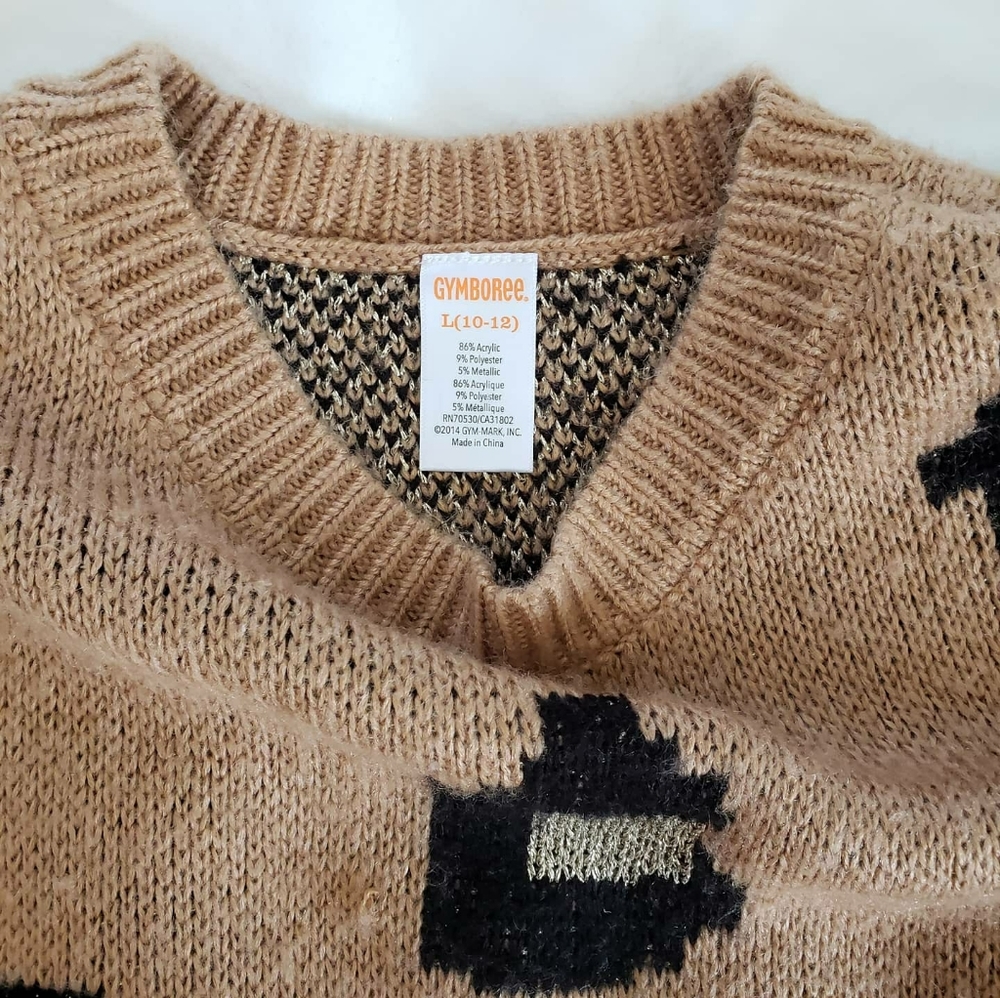 ๐ 3 for $15 Cropped Abstract Leopard Print Sweater - Picture 2 of 7